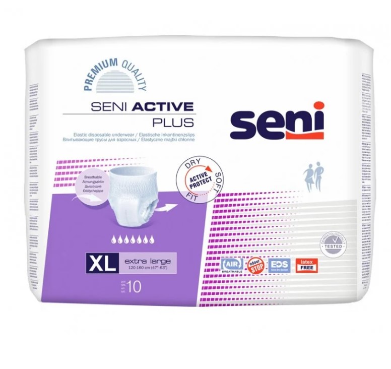 Majtki chłonne Seni Active Plus X-LARGE 10szt